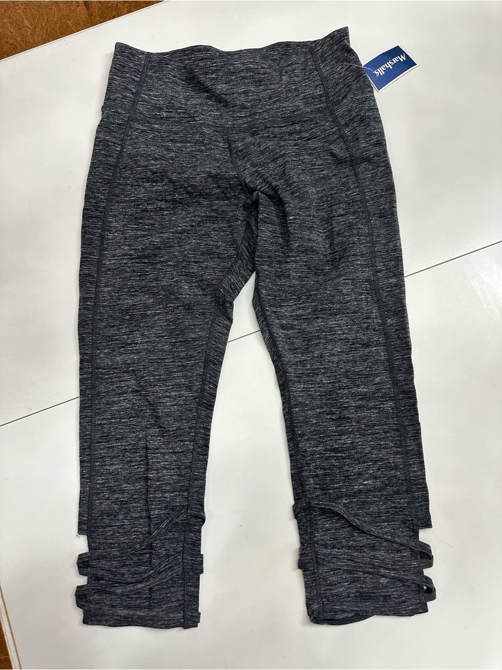 Clavin Klein space dye dark gray capri Leggings